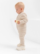 Джемпер детский вязаный MINAKU, рост 80-86 см, бежевый - Фото 5