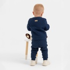 Джемпер детский вязаный MINAKU, рост 68-74 см, синий - Фото 3