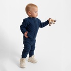 Джемпер детский вязаный MINAKU, рост 86-92 см, синий - Фото 3