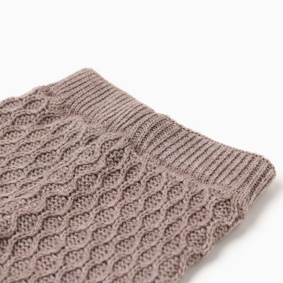 Брюки детские вязаные MINAKU: Knitwear collection, рост 68-74 см, кофейные