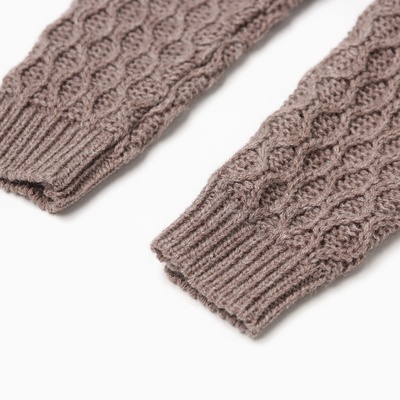 Брюки детские вязаные MINAKU: Knitwear collection, рост 68-74 см, кофейные