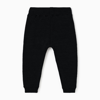 Брюки вязаные детские MINAKU: Knitwear collection, рост 74-80 см, чёрные