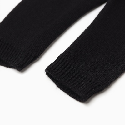 Брюки вязаные детские MINAKU: Knitwear collection, рост 74-80 см, чёрные