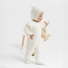 Комбинезон вязаный детский MINAKU, рост 68-74 см, белый - фото 111318264