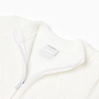 Комбинезон вязаный детский MINAKU, рост 68-74 см, белый - фото 111318266