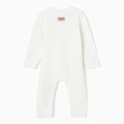 Комбинезон вязаный детский MINAKU, рост 74-80 см, белый - фото 114656542