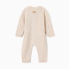 Комбинезон вязаный детский MINAKU, рост 74-80 см, бежевый - фото 25510571