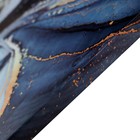 Картина-холст на подрамнике "Абстракция. Голубой мрамор" 50*70 см - фото 24747573