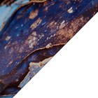 Картина-холст на подрамнике "Абстракция.Синий мрамор" 50*70 см - фото 24747576