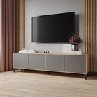 Тумба под ТВ «Парус – 11», с опорами, 2002×400×550 мм, цвет дуб крафт золотой/графит серый - Фото 1