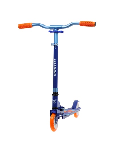 Самокат городской GRAFFITI Comfort 120, складной, колёса PU 120 мм, ABEC 7 Carbon, синий