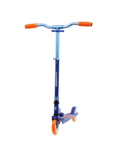 Самокат городской GRAFFITI Comfort 120, складной, колёса PU 120 мм, ABEC 7 Carbon, синий