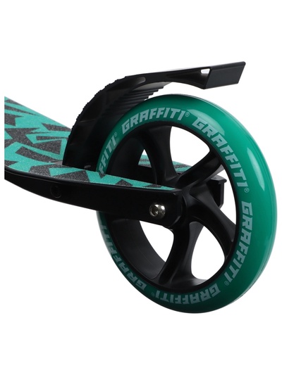 Самокат городской GRAFFITI Comfort Lux 145, колёса PU 145 мм, с передним амортизатором, ABEC 9 Carbon