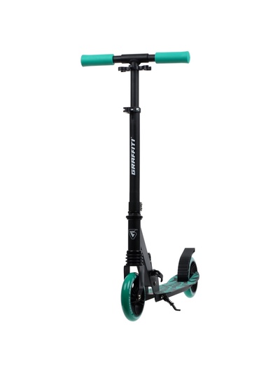 Самокат городской GRAFFITI Comfort Lux 145, колёса PU 145 мм, с передним амортизатором, ABEC 9 Carbon