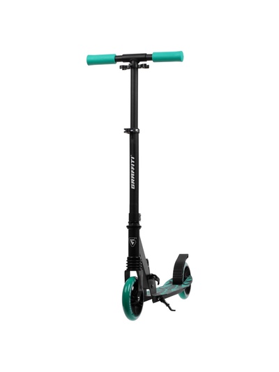 Самокат городской GRAFFITI Comfort Lux 145, колёса PU 145 мм, с передним амортизатором, ABEC 9 Carbon