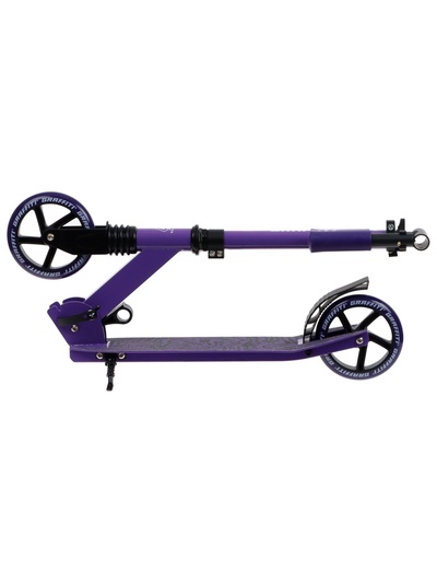 Самокат городской GRAFFITI Comfort Lux 145, колёса PU 145 мм, с передним амортизатором, ABEC 9 Carbon