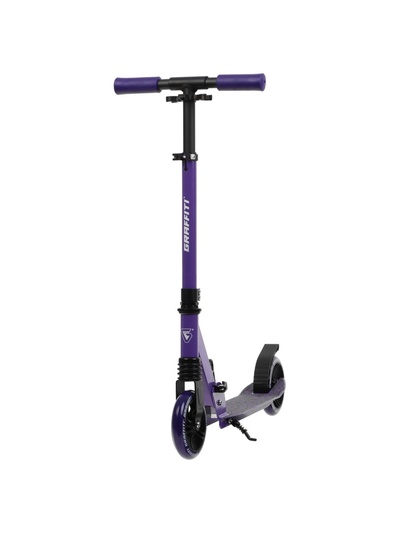 Самокат городской GRAFFITI Comfort Lux 145, колёса PU 145 мм, с передним амортизатором, ABEC 9 Carbon