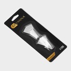 Крючки самоклеящиеся SAVANNA «Кристалл», 2 шт., металл, 4.4×3×2 см, хромированные - Фото 7