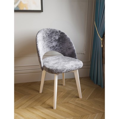 Стул «Блисс. Шаде», цвет серо – голубой/компакт массив белое дерево