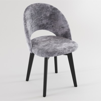 Стул «Блисс. Шаде», цвет серо – голубой/компакт массив чёрное дерево