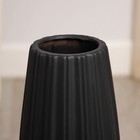 Ваза напольная «Майлз», h=60 см, керамика, чёрная - фото 25291274