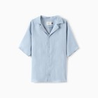 Рубашка мужская с коротким рукавом MIST р.48, голубой - Фото 2