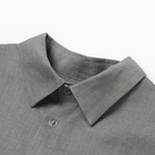 Рубашка мужская с длинным рукавом MIST р.48, серый - Фото 3