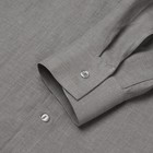 Рубашка мужская с длинным рукавом MIST р.48, серый - Фото 4
