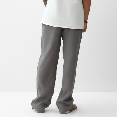 Брюки мужские MIST Linen, размер 56, серые