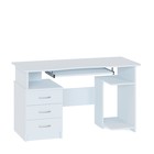 Стол компьютерный «КСТ-08.1 В», 3 ящика, 1300×600×740 мм, цвет белый - Фото 3