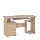 Стол компьютерный «КСТ-08.1 В», 3 ящика, 1300×600×740 мм, цвет дуб сонома - Фото 3