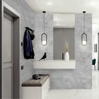 Стеновая панель ПВХ «Мрамор Грей 673/1» Slim Light, 2600×250×5 мм, цвет серый - Фото 1