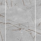 Стеновая панель ПВХ «Мрамор Грей 673/1» Slim Light, 2600×250×5 мм, цвет серый - Фото 2