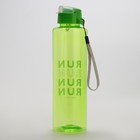Бутылка для воды RUN, 600 мл, цвет зеленый - фото 4655935