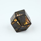 Календарь полигональный сборный ромбы «Черно-золотой»,  6 х 5 см - Фото 2
