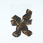 Календарь полигональный сборный ромбы «Черно-золотой»,  6 х 5 см - Фото 5