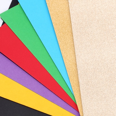 Цветной картон с блёстками, А4, 8 листов, 8 цветов, немелованный, двусторонний, в папке, 250 г/м², «Коты аристократы»