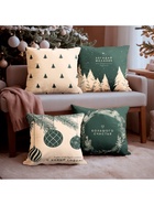 Набор декоративных новогодних наволочек «Этель. Загадай желание» 40×40 см, 4 штуки, велюр - Фото 2