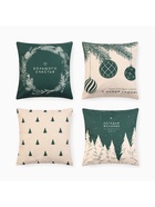 Набор декоративных новогодних наволочек «Этель. Загадай желание» 40×40 см, 4 штуки, велюр - Фото 3