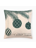 Набор декоративных новогодних наволочек «Этель. Загадай желание» 40×40 см, 4 штуки, велюр - Фото 5