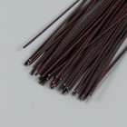 Проволока для изготовления искусственных цветов "Кофе" обмотка пластик 40 см сечение 0,7 мм   104248 (комплект 50 шт) - фото 26031904
