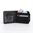 Портмоне мужское на кнопке, чёрное - Фото 2