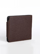 Портмоне мужское на кнопке, коричневое - Фото 5