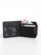 Портмоне мужское на кнопке, коричневое - Фото 2