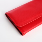 Кошелёк женский на магните, 19.5×1.5×9.5 см, алый - Фото 3