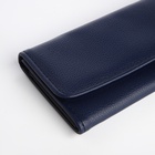 Кошелёк женский на магните, 19.5×1.5×9.5 см, тёмно-синий - Фото 3