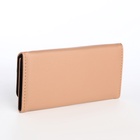 Кошелёк женский на магните, 19.5×1.5×9.5 см, бежевый - Фото 4