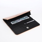 Кошелёк женский на магните, 19.5×1.5×9.5 см, бежевый - Фото 2