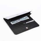 Кошелёк женский на магните, 19.5×1.5×9.5 см, серый - Фото 2