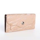 Кошелёк женский на магните, 19×2.5×9 см, бежевый - Фото 6